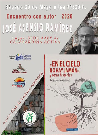 Imagen de Encuentro con autor 2026 - José Asensio Ramírez