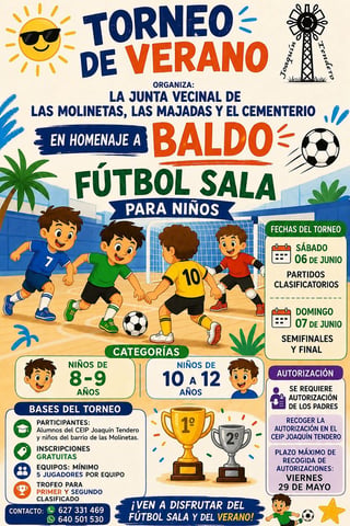 Imagen de Torneo de Verano de Fútbol Sala - Homenaje a Baldo