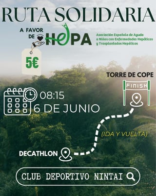 Imagen de Ruta Solidaria a favor de HEPA - Club Deportivo Nintai