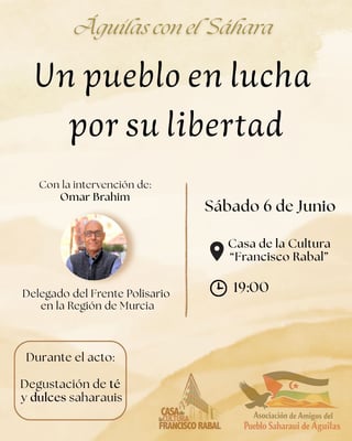 Imagen de Águilas con el Sáhara: Un pueblo en lucha por su libertad