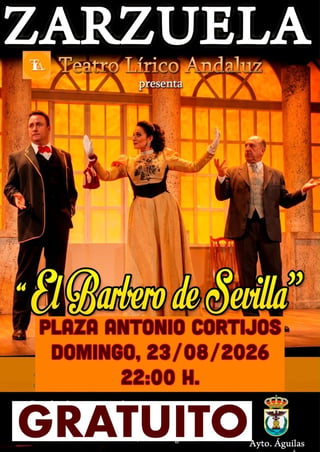 Imagen de Zarzuela: "El Barbero de Sevilla" - Teatro Lírico Andaluz