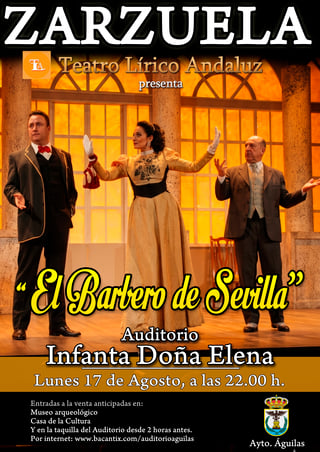Imagen de Zarzuela: "El Barbero de Sevilla" - Teatro Lírico Andaluz