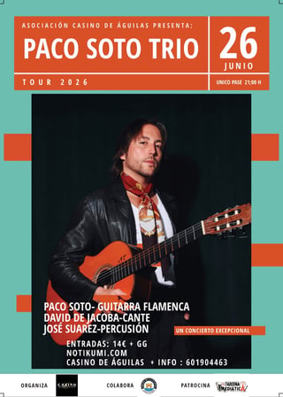 Imagen de Concierto Flamenco: Paco Soto Trío
