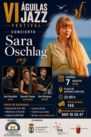 Imagen de VI Águilas Jazz Festival: Sara Oschlag
