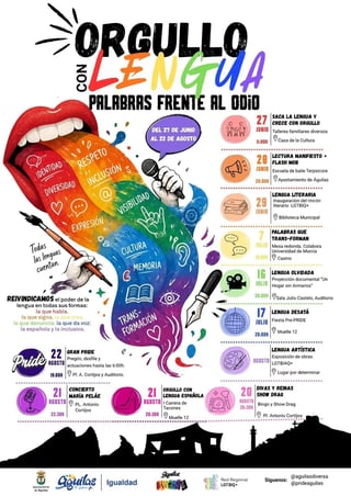 Imagen de VI Pride Águilas 2026 – Orgullo con Lengua