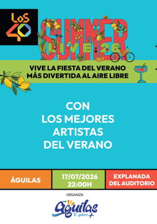 Imagen de Gira LOS40 Summer Live 2026 en Águilas