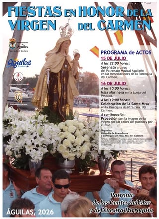 Imagen de Fiestas en Honor de la Virgen del Carmen - Águilas 2026