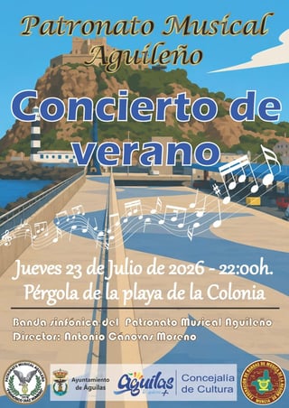 Imagen de II Concierto de Verano 2026 - Patronato Musical Aguileño