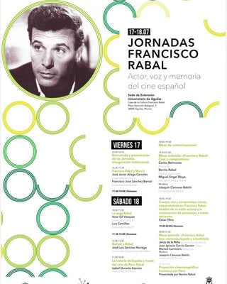 Imagen de Jornadas "Francisco Rabal: Actor, voz y memoria del cine español"