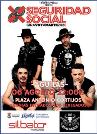Imagen de Concierto de Seguridad Social - Gira Voy a Amarte 2026 en Águilas