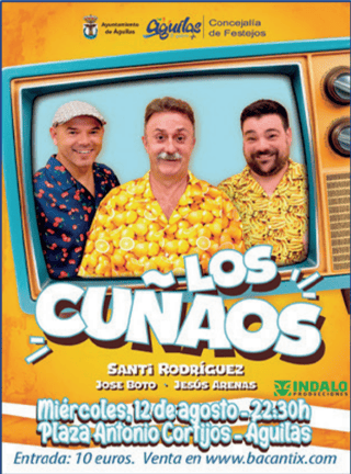 Imagen de Los Cuñaos - Santi Rodríguez, Jesús Arenas y Jose Boto en Águilas