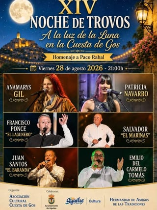 Imagen de XIV Velada de Trovos y Cante Flamenco "A la luz de la luna de la Cuesta de Gos"