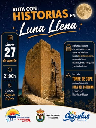 Imagen de Ruta con Historias en Luna Llena - Torre de Cope