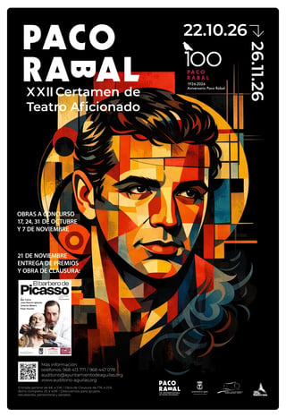 Cartel — XXII Certamen de Teatro Aficionado Paco Rabal