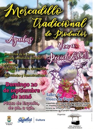 Cartel Mercadillo Tradicional de Productos de la Tierra