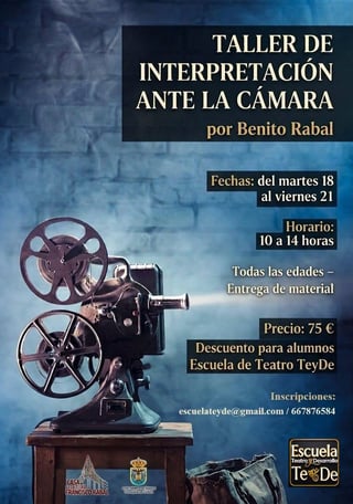 Imagen de Taller de Interpretación ante la Cámara, con Benito Rabal