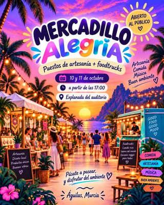 Cartel oficial — Mercadillo Alegría