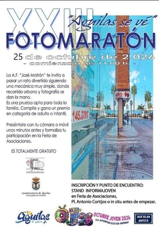 XXIII FOTOMARATÓN «Águilas Se Ve» — Cartel oficial