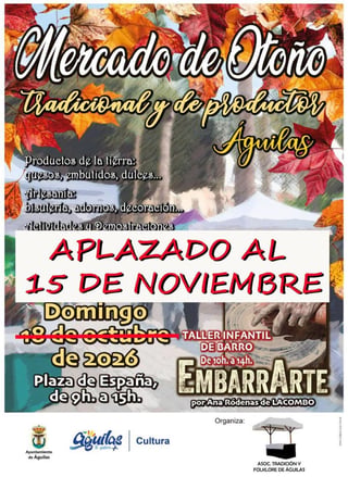 Imagen de Mercado de Otoño Tradicional y de Productores Águilas