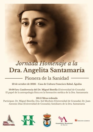 Imagen de Jornada Homenaje a la Dra. Angelita Santamaría, Pionera de la Sanidad