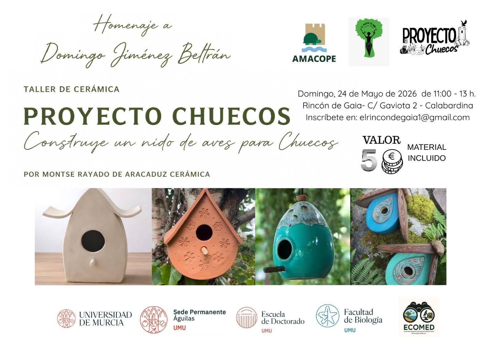 Imagen de Taller de Cerámica - Construye un nido de aves para Chuecos