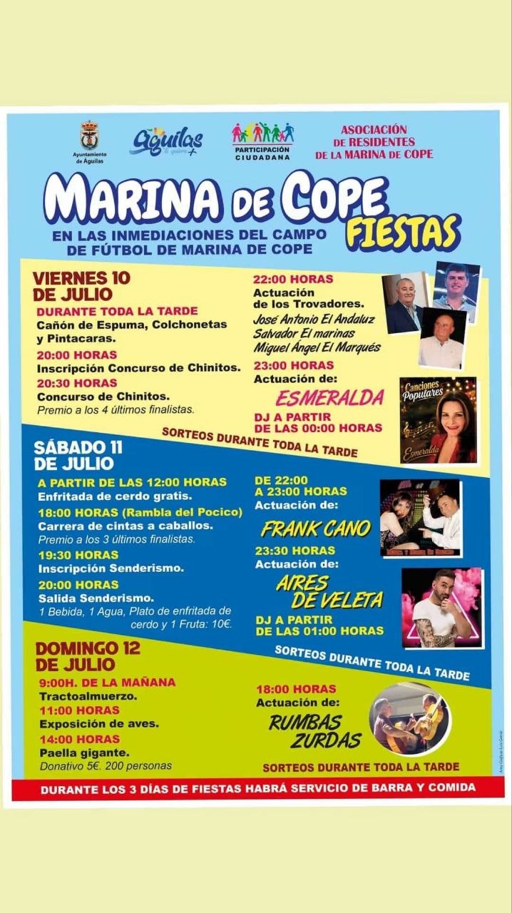 Imagen de Fiestas de la Marina de Cope 2026