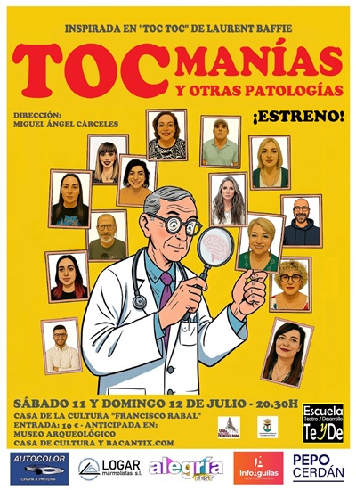Imagen de Comedia: "TOC-Manías y otras patologías" - Teatro TeyDe