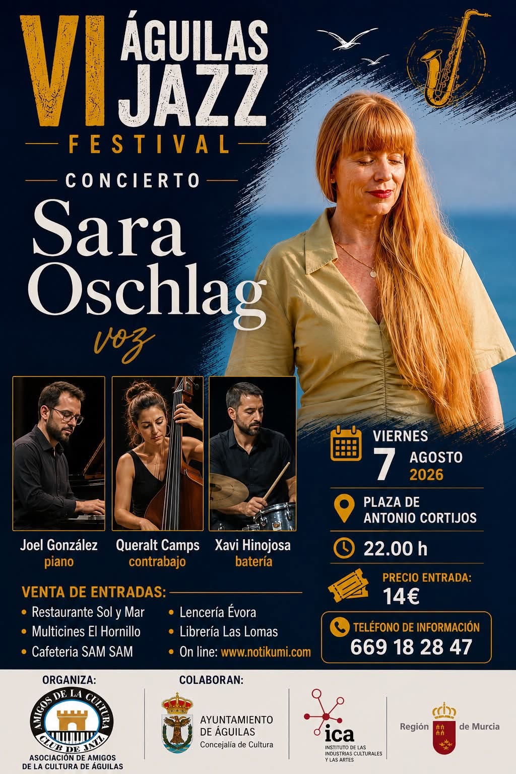 Imagen de VI Águilas Jazz Festival: Sara Oschlag