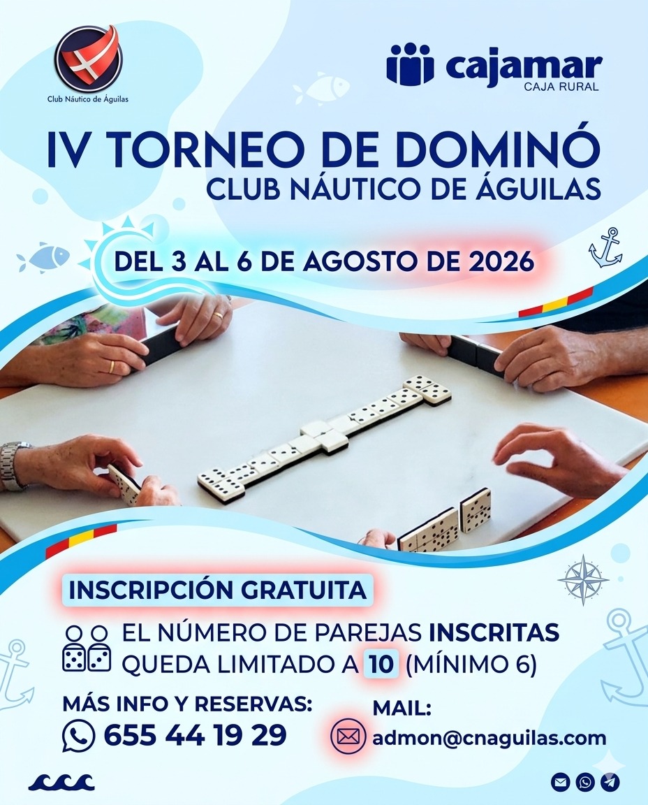 Imagen de IV Torneo de Dominó Cajamar - Club Náutico de Águilas