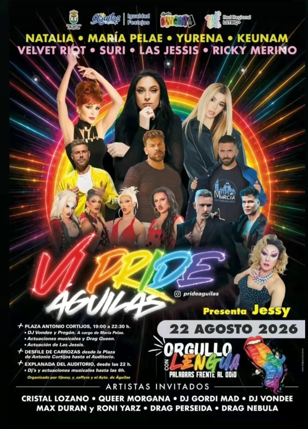 Imagen de VI Gran Pride Águilas 2026 – Fiesta de la Diversidad