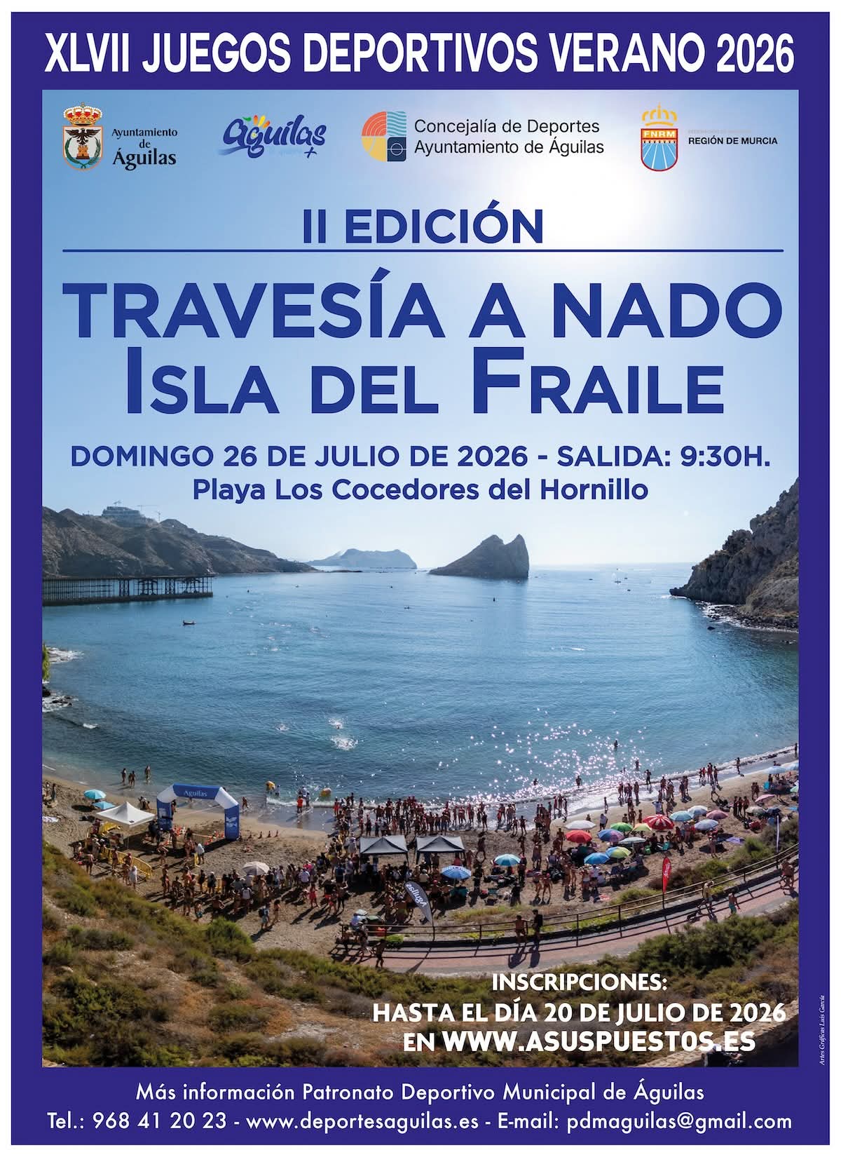 Imagen de II Travesía a Nado Isla del Fraile - XLVII Juegos Deportivos Verano 2026