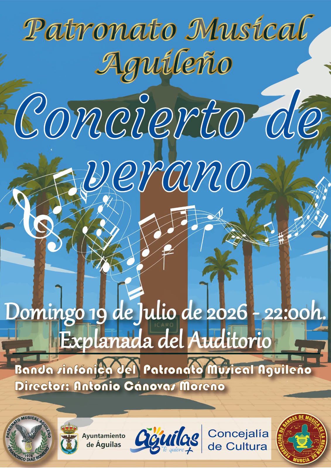 Imagen de Concierto de Verano 2026 - Banda Sinfónica del Patronato Musical Aguileño