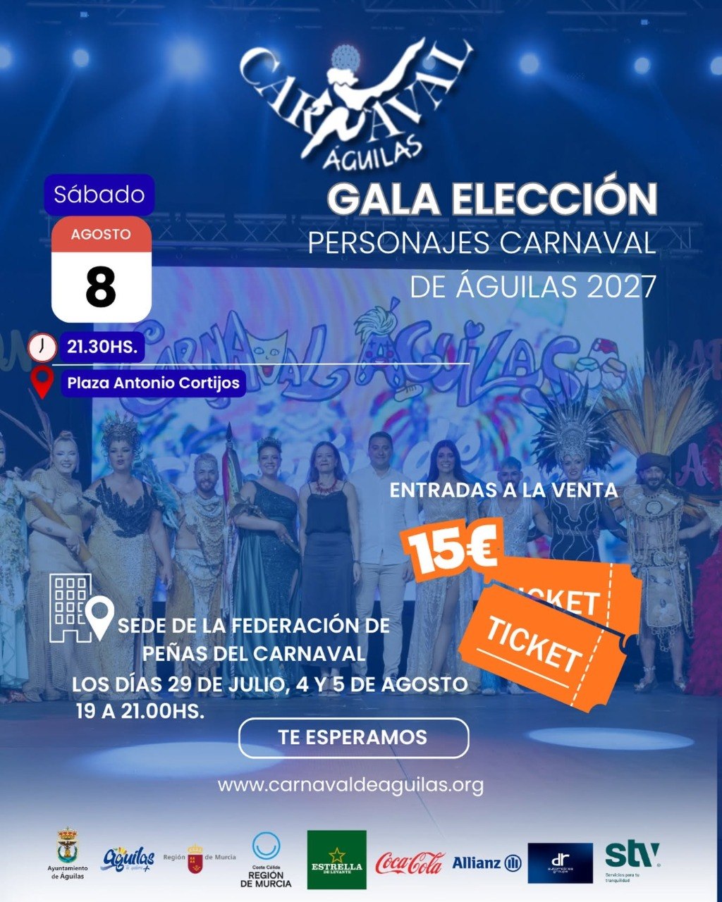 Imagen de Gala de Elección de Personajes del Carnaval de Águilas 2027