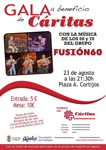 Imagen de Gala benéfica a favor de Cáritas con Fusión 60