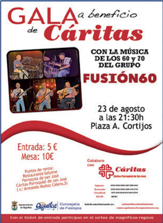 Imagen de Gala benéfica a favor de Cáritas con Fusión 60