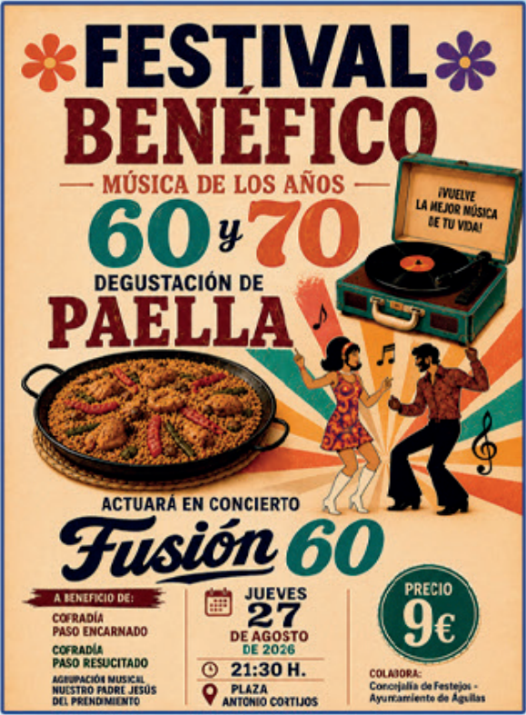 Imagen de Festival Benéfico con degustación de paella y concierto de Fusión 60