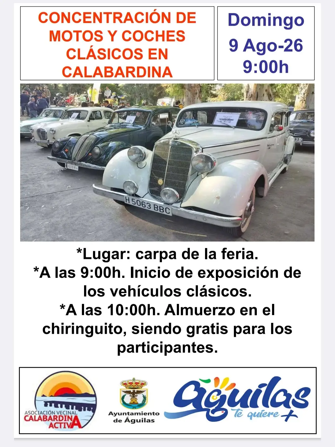 Imagen de Concentración de motos y coches clásicos en Calabardina