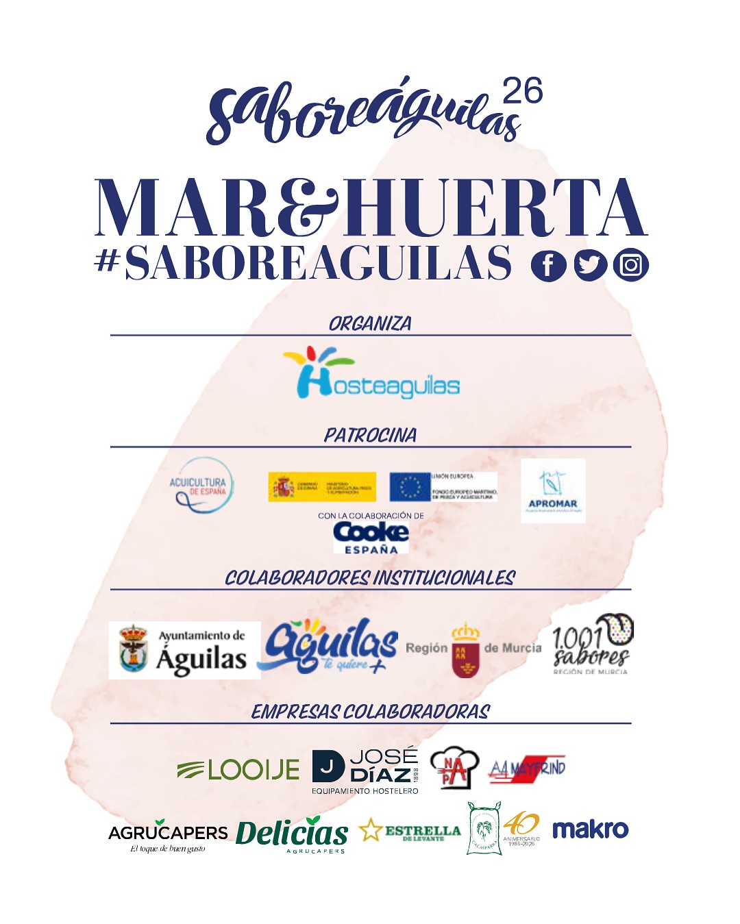 SaboreÁguilas 26 — Organizadores y patrocinadores