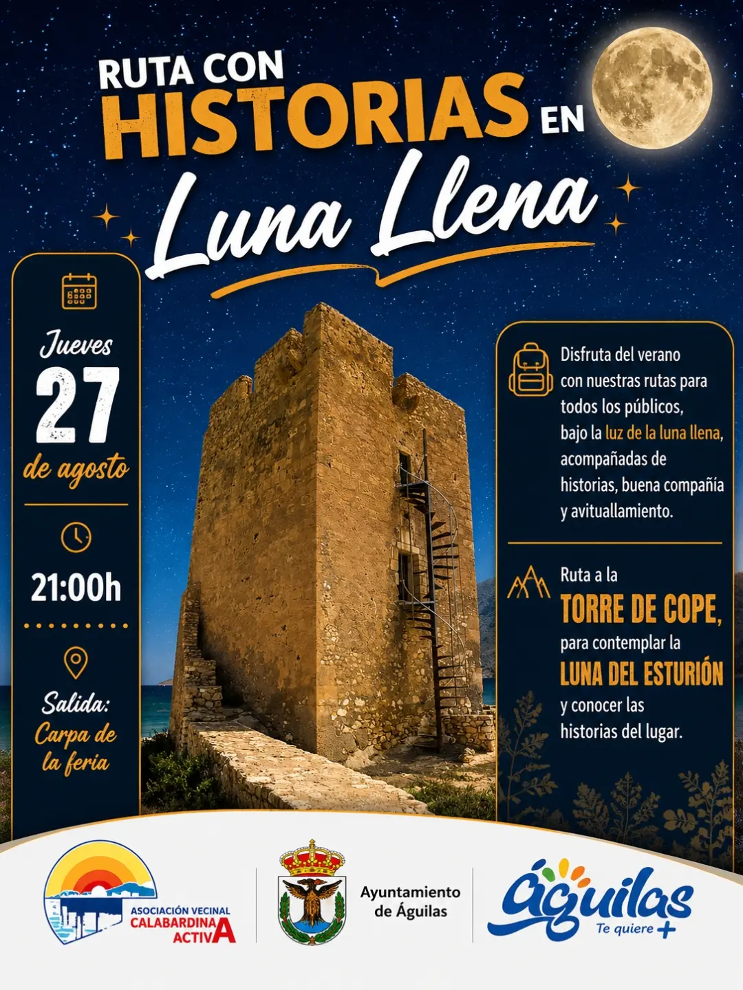 Imagen de Ruta con Historias en Luna Llena - Torre de Cope