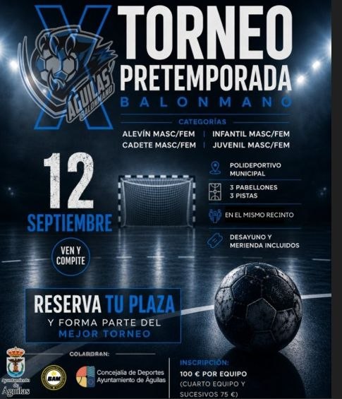 Cartel X Torneo Pretemporada Balonmano