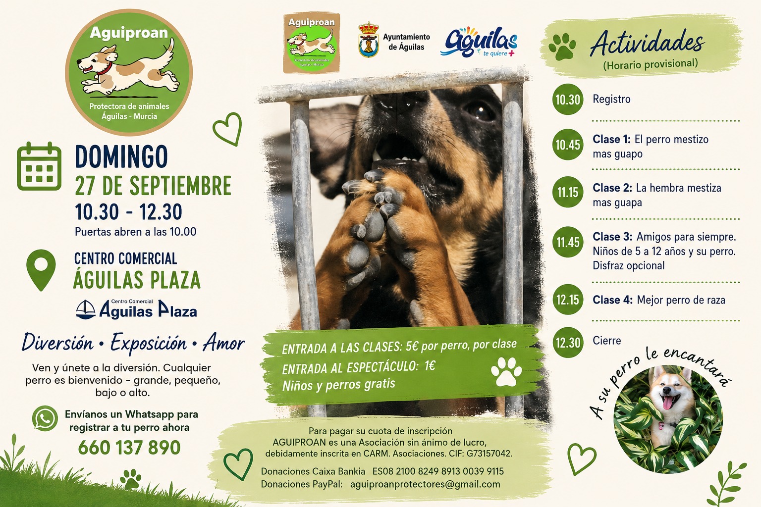 Cartel del Concurso de Perros AGUIPROAN
