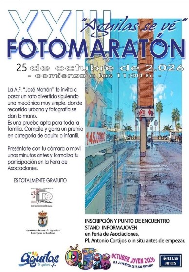 XXIII FOTOMARATÓN «Águilas Se Ve» — Cartel oficial