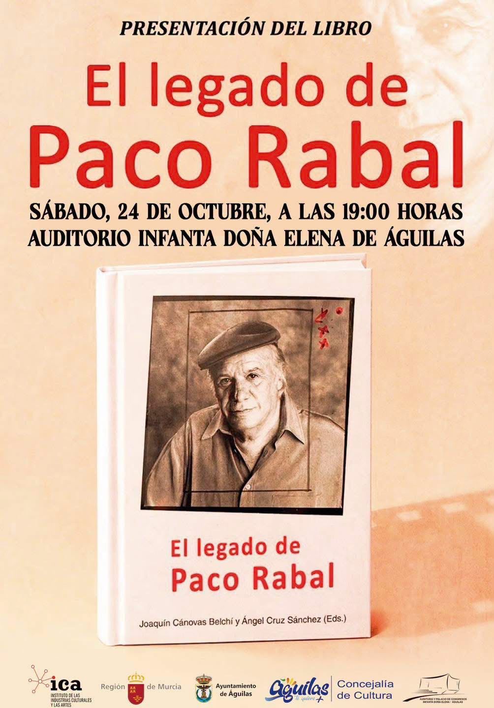 Cartel: Presentación del libro «El legado de Paco Rabal»