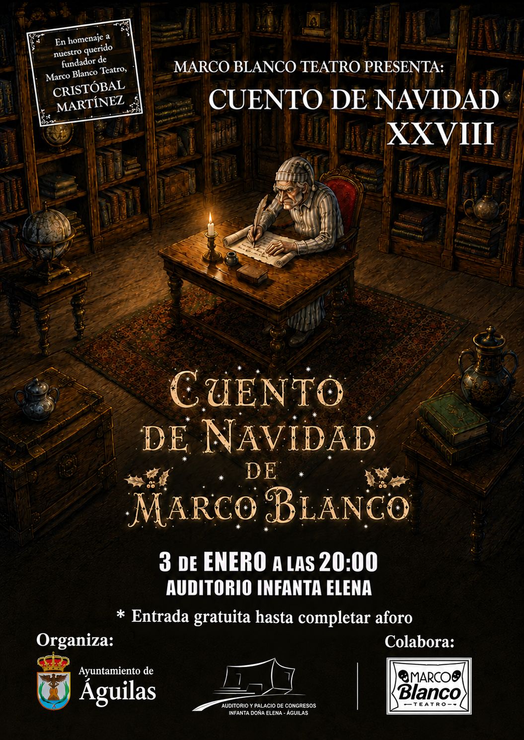 Cartel — Cuento de Navidad XXVIII (Marco Blanco Teatro)